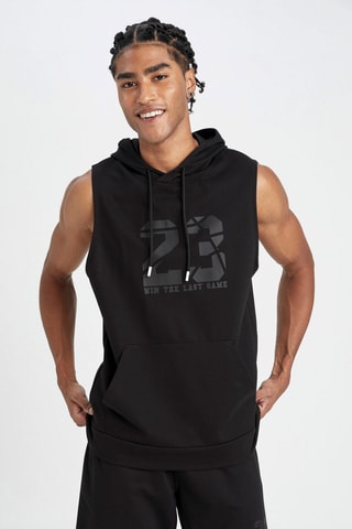 Mouwloze Sweater - Zwart