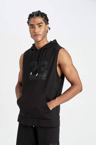 Mouwloze Sweater - Zwart