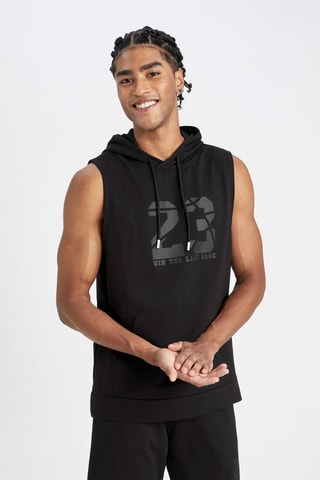 Mouwloze Sweater - Zwart