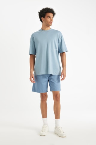 Bermudas relaxed - Azul-claro