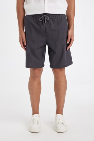 Bermudas relaxed - Cinzento-escuro