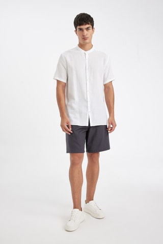 Bermudas relaxed - Cinzento-escuro