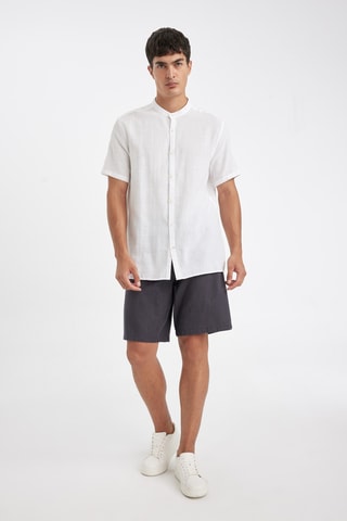 Bermudas relaxed - Cinzento-escuro