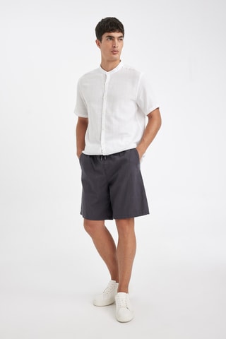 Bermudas relaxed - Cinzento-escuro
