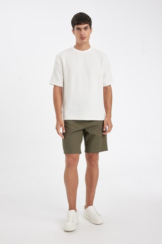 Bermudas relaxed - Verde-caqui