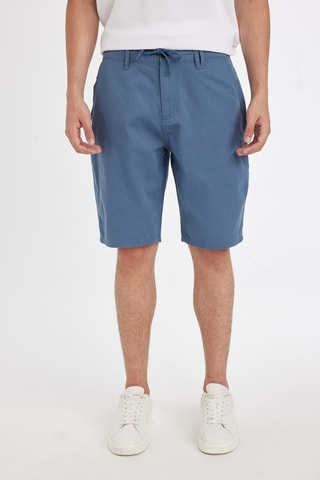 Bermudas direitas - Azul
