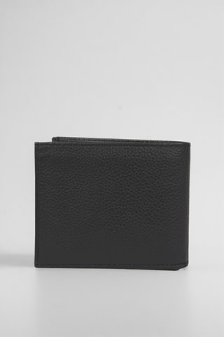 Carteira de couro - Preto