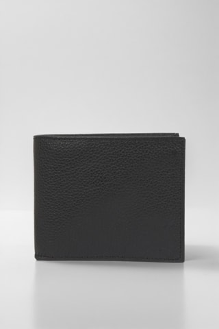 Carteira de couro - Preto