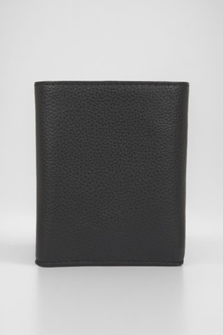 Carteira de couro - Preto