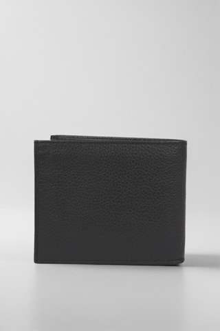 Carteira de couro - Preto