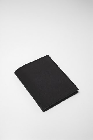 Carteira de couro - Preto