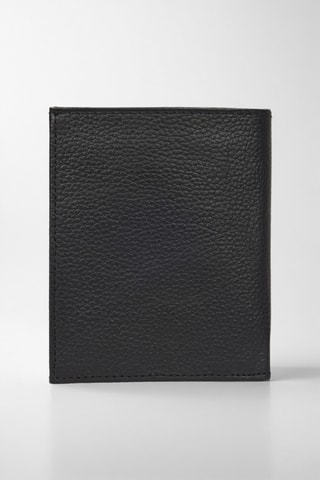 Carteira de couro - Preto