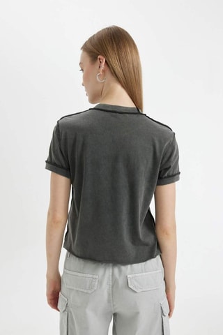 T-shirt relaxed - Antracite