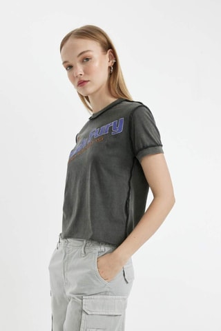 T-shirt relaxed - Antracite