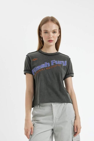 T-shirt relaxed - Antracite