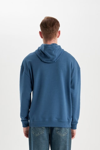 Sweat com capuz - Azul