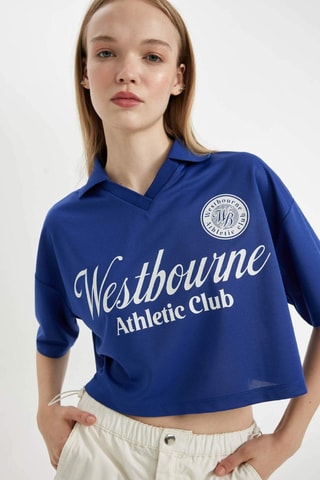 Polo relaxed Westbourne Athletic Club - Azul
