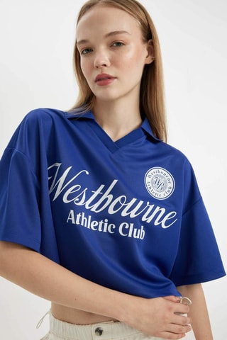 Polo relaxed Westbourne Athletic Club - Azul