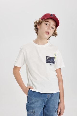 T-shirt regular - Branco