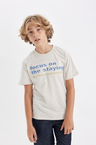 T-shirt - Cinzento-claro