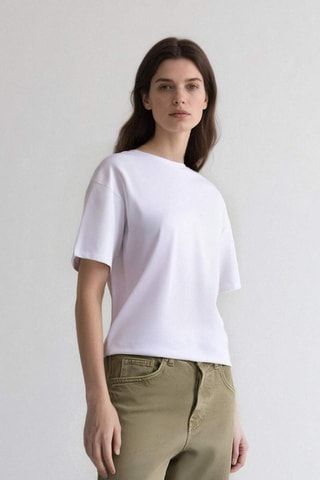 T-shirt oversize - Branco