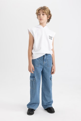 T-shirt com capuz - Branco