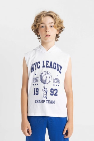 T-shirt sem mangas - Branco