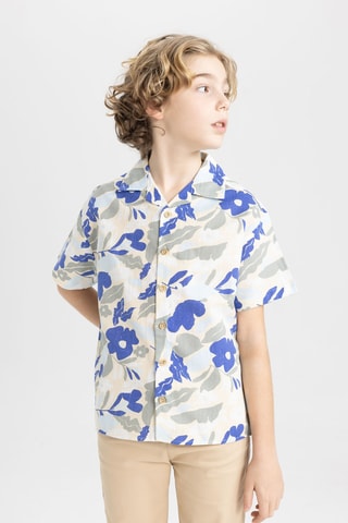 Camisa oversize - Cinzento