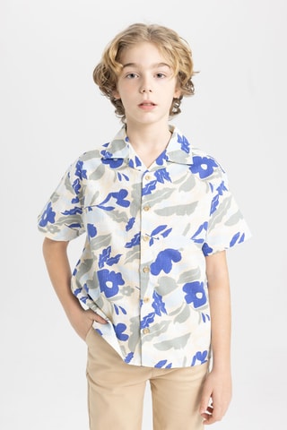 Camisa oversize - Cinzento