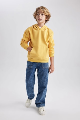 Sweat com capuz - Amarelo