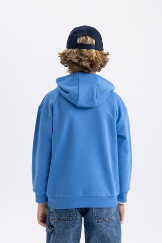 Sweat com capuz - Azul