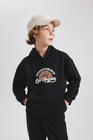 Sweat com capuz - Preto