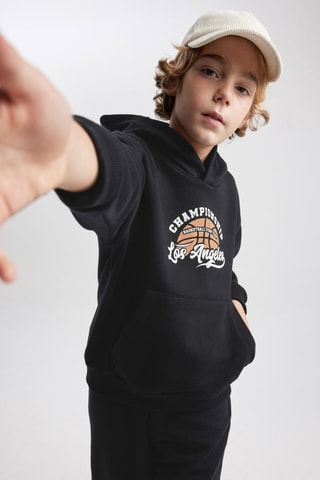 Sweat com capuz - Preto
