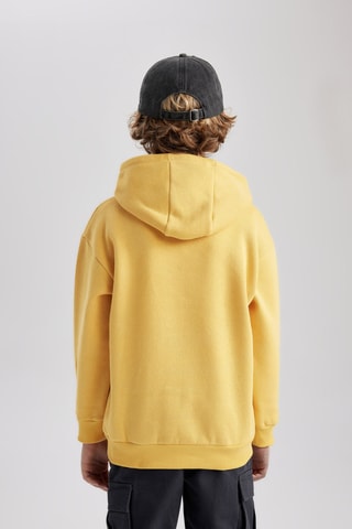 Sweat com capuz - Amarelo