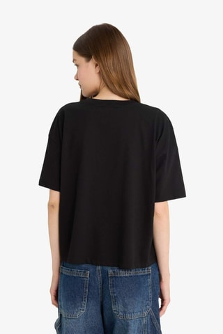 T-shirt relaxed - Preto