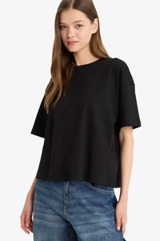 T-shirt relaxed - Preto