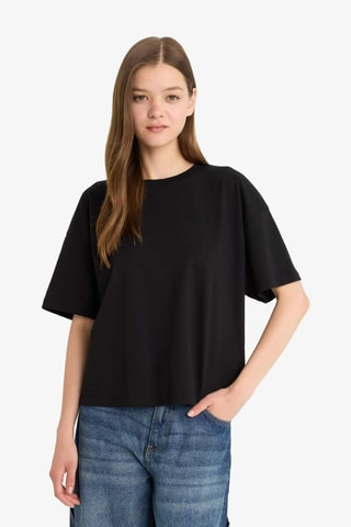 T-shirt relaxed - Preto