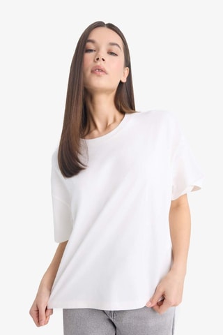 T-shirt relaxed - Branco