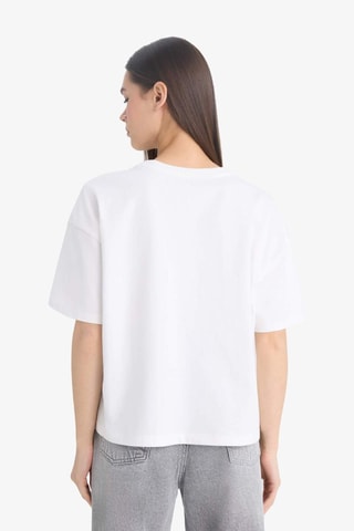T-shirt relaxed - Branco