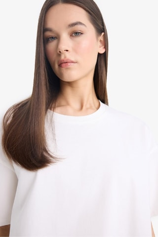 T-shirt relaxed - Branco