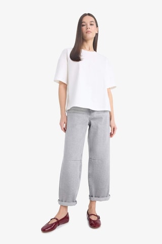 T-shirt relaxed - Branco