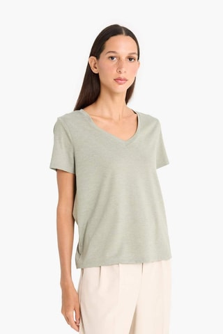 T-shirt regular - Verde-claro