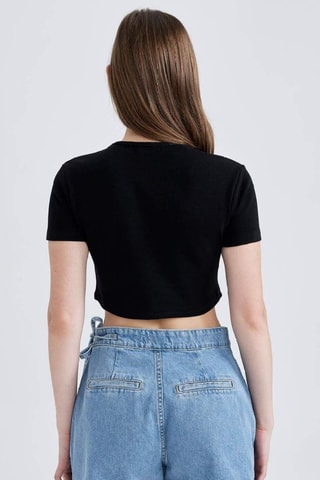 T-shirt cropped - Preto