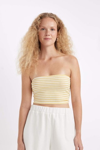 Crop top caicai - Amarelo