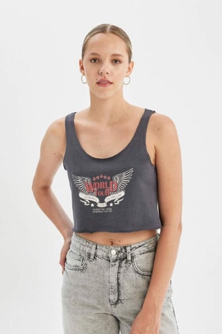 Crop top - Antracite