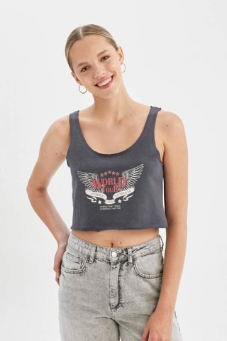 Crop top - Antracite