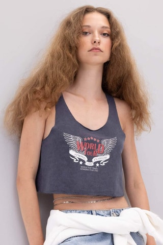 Crop top - Antracite