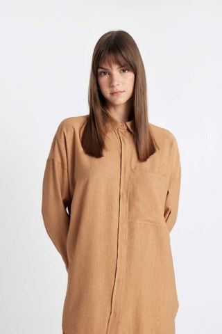 Camisa relaxed - Camel