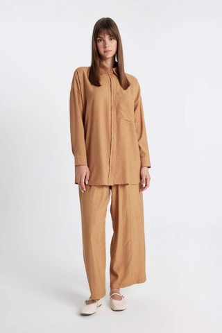Camisa relaxed - Camel