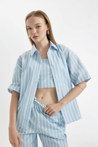 Camisa oversize - Azul